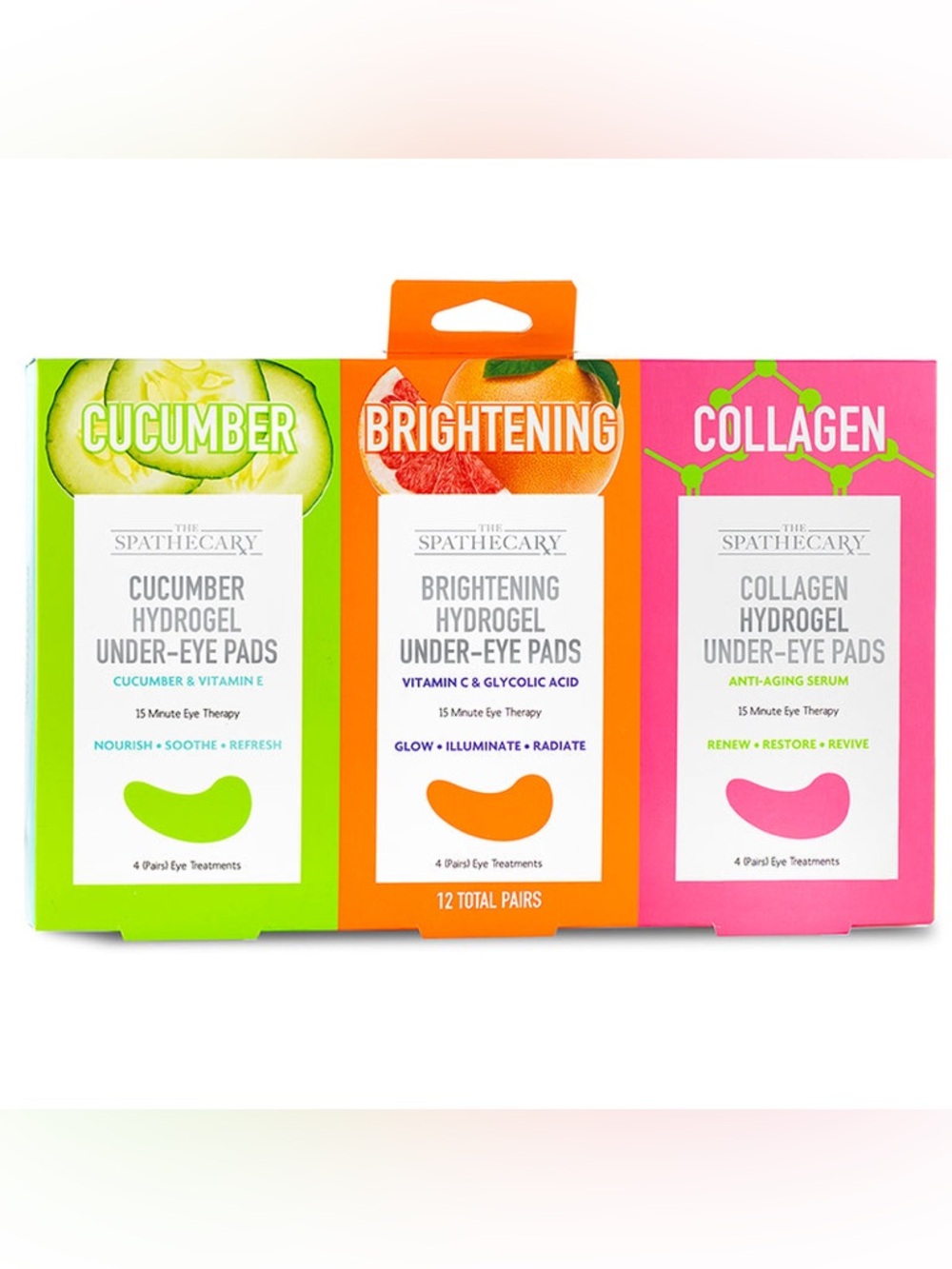 Assorted Hydrogel Under-eye Pads- 12 Pairs